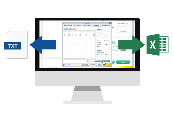 PowerTRAC Automatic Data Recording to Excel